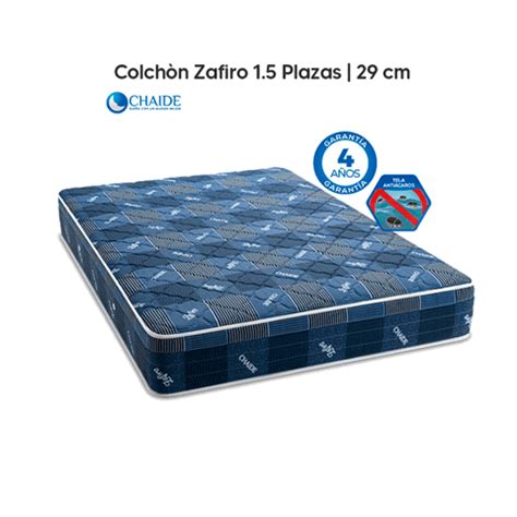 Colchon 1 5Plz CHAIDE Zafiro Azul 105 190 29cm GA Electroamigo