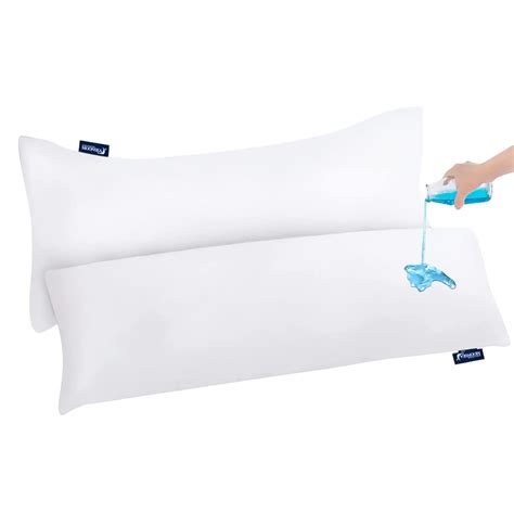 Waterproof Pillow Protector Body Size 2 Pack, Body Pillow Cover with ...