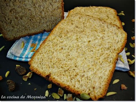 LA COCINA DE MORENISA Pan En Panificadora Con Harina Integral Y Frutos