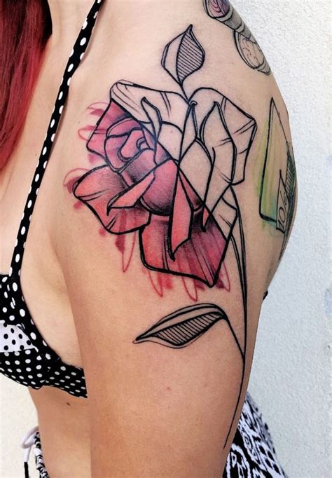 Rose Sketch Tattoo TATTOOGOTO