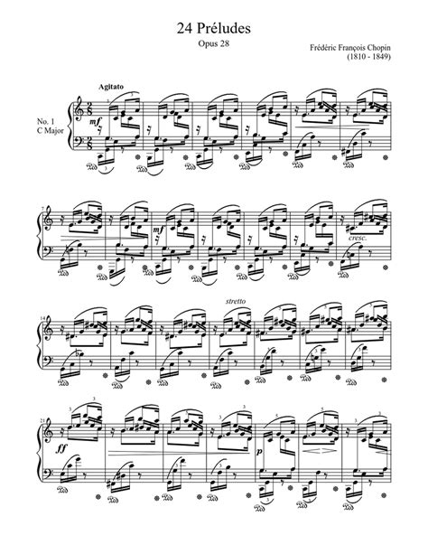 24 Préludes From Chopins Opus 28 Sheet Music For Piano Download Free In Pdf Or Midi