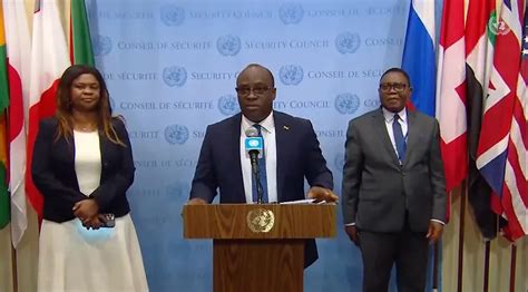 Media Stakeout By The African Members Of The Security Council On The