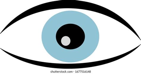 Illustration Eye Blue Iris Stock Vector Royalty Free 1677516148