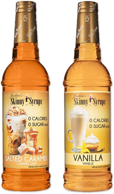 Jordans Skinny Syrups Sugar Free Coffee Syrup Caramel Flavor Drink Mix Zero