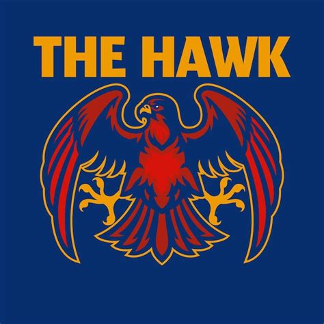 La Mascotte De Style Logo Hawk Sport Vecteur Premium