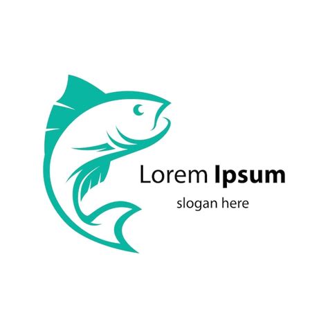 Ilustración de imágenes de logotipo de pescado Vector Premium