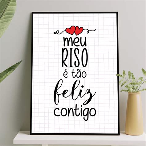 Arte Quadro Digital Meu Riso T O Feliz Contigo Elo