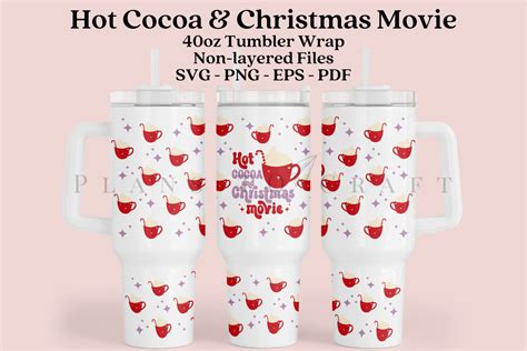 Hot Cocoa Christmas Movie Oz Tumbler Graphic By Planstocraft