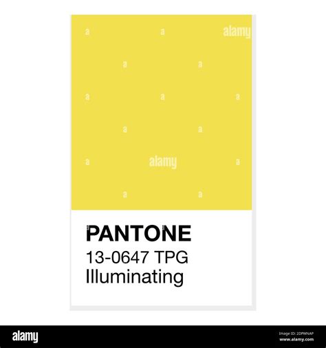 Swindon Uk 20 Dezember 2020 Pantone Illuminating Yellow Trending