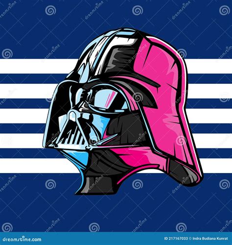 Darth Vader Star Wars Vector Illustration Poster Template