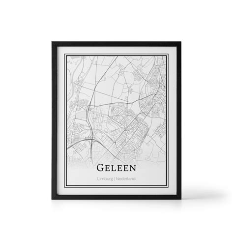 Plattegrond Geleen poster - Where It Happened