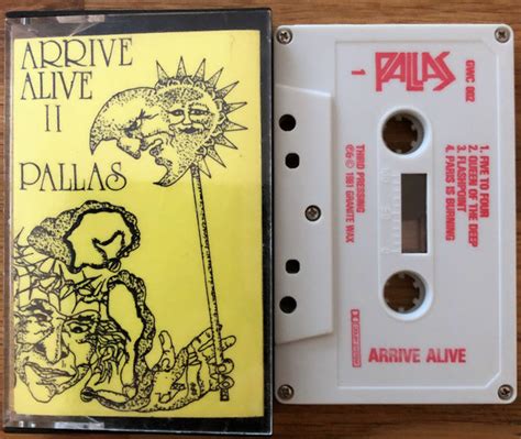 Pallas Arrive Alive 1981 3rd Pressing Cassette Discogs