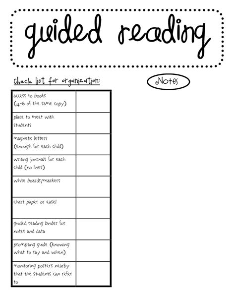 Reading Skills Checklist Pdf