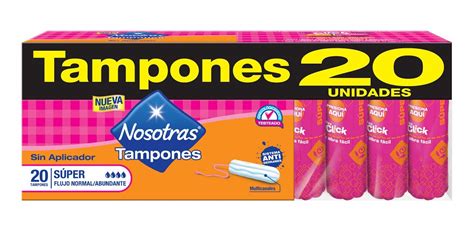 Oferta Tampones Sin Aplicador Nosotras Super X Und Mercado Libre