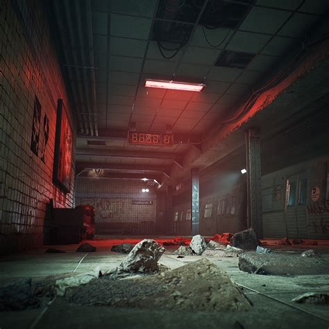 Artstation After The End Post Apocalyptic Subway Station