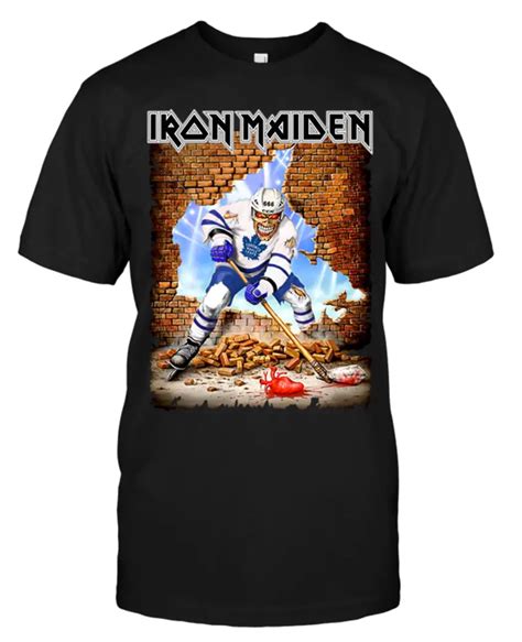 Iron Maiden Eddie Canadian Hockey Player English Heavy Metal Band T