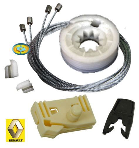 Kit Reparo Máquina Vidro Elétrico Renault Megane 95 a 01 Dianteiro