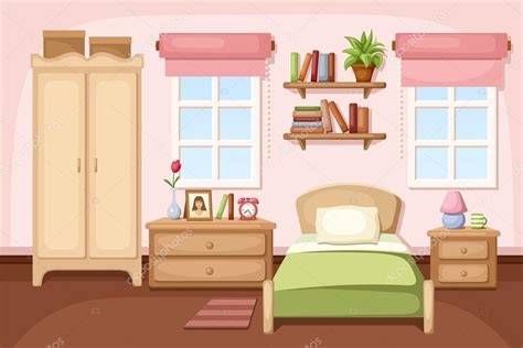 Interior Del Dormitorio Ilustraci N Vectorial Vector De Stock