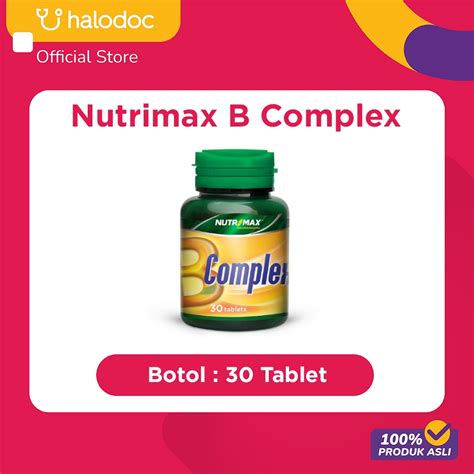 Jual Nutrimax B Complex Tablet Shopee Indonesia