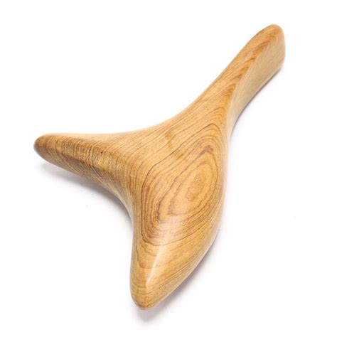 Triangle Body Wood Neck Shiatsu Reflexology Wooden Spa Therapy Massager