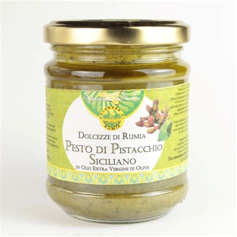 Pesto Di Pistacchio Siciliano Olio Evo Prodotti Tipici Siciliani