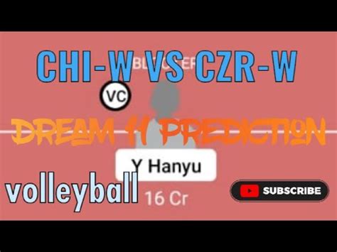 Chi W Vs Czr W Volleyball Dream Prediction Czr W Vs Chi W Dream