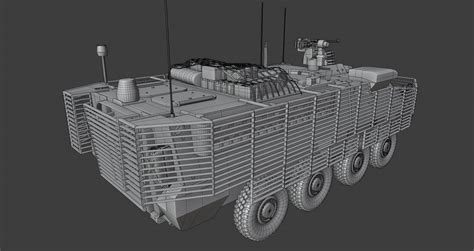 Stryker US Army Infantry Carrier Vehicle - 3D Model by luisbcompany