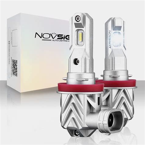 NOVSIGHT H11 H8 H9 H16 JP LED Headlight Bulbs 10000LM 50W Super Bright