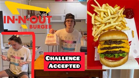 In N Out Burger Challenge Youtube