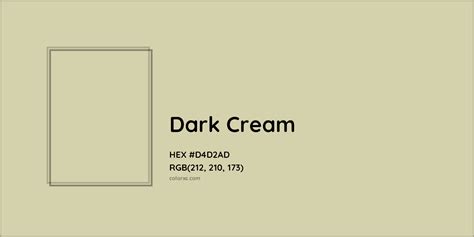 About Dark Cream - Color codes, similar colors and paints - colorxs.com