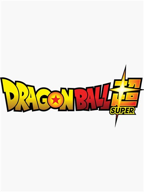 Dragon Ball Z Super Logo Sticker For Sale By Annabellparker Redbubble