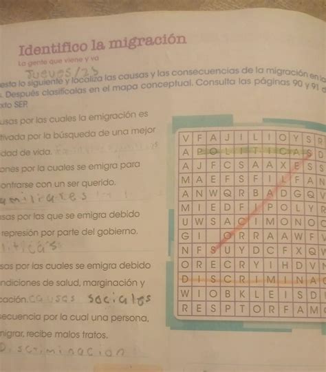 Me Ayudanla Pregunta Es Causas Por Las Cu Les La Emigraci N Es Motivada