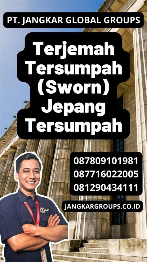 Terjemah Tersumpah Sworn Jepang Tersumpah Jangkar Global Groups