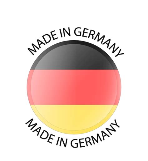 Premium Vector | Made in germany product of germany manufactured in europe