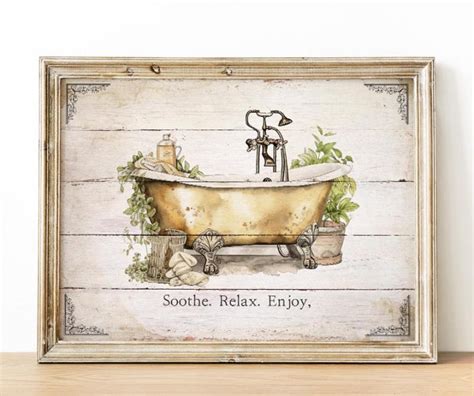 Free Printable Bathroom Vintage Style Wall Art The Cottage Market