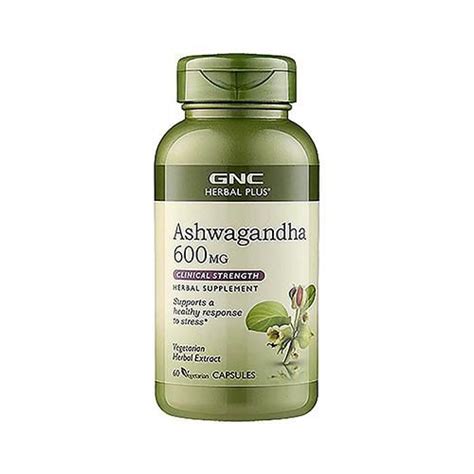 Gnc Herbal Plus Ashwagandha Extract 600 Mg 南非醉茄精華 60顆素食膠囊