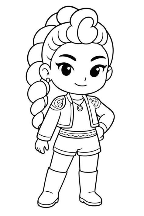 Guerreiras Do K-pop Para Desenhar - Guerreiras do K-Pop para Colorir: 10 Desenhos Grátis para Imprimir