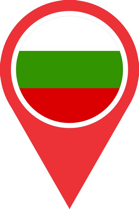 Bulgaria Flag Pin Map Location Png 22102708 Png