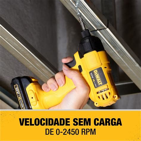 Combo Parafusadeira E Furadeira Impacto Dewalt Dck201c2 Br 12v Coremma