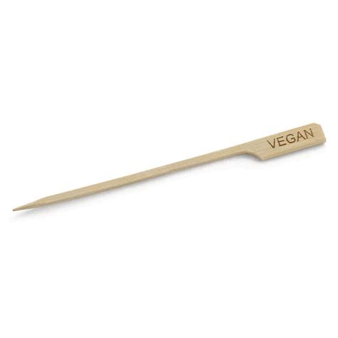 Tablecraft BAMP45VG 4 1 2 Bamboo Vegan Paddle Pick