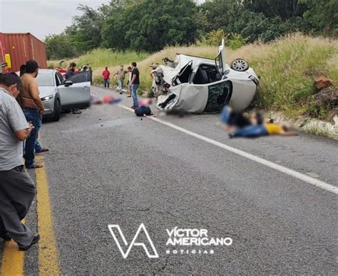 Fatal choque múltiple en la autopista Siglo XXI varios muertos y