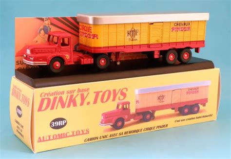 CAMION UNIC AVEC Remorque Fruehaut Cirque Pinder Sur Base Dinky Toys