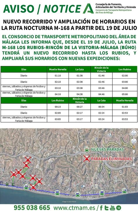 Ampliaci N De Horarios Y Nuevo Recorrido De La Ruta Nocturna M