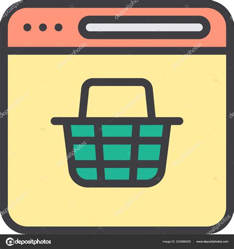 Commerce Ecommerce Sale Icon Filled Outline Style Stock Vector By