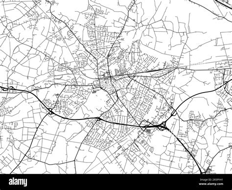 Vector road map of the city of Delmenhorst in Germany on a white ...