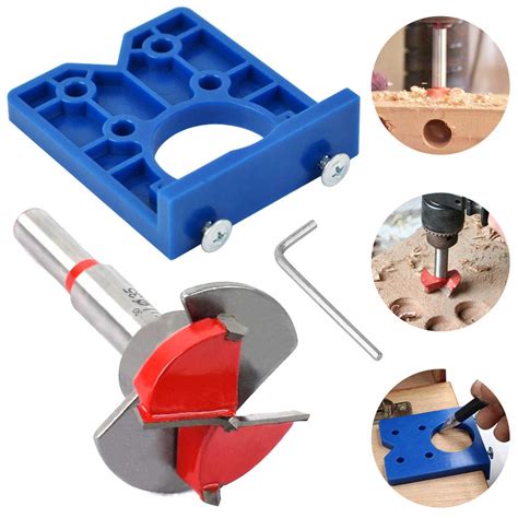 Buy Door Hinge Jig for Router, Door Hinge Jig 35mm Hinge Hole Cutter ...