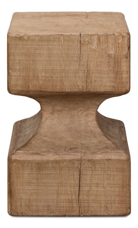 Buy Sarreid Beam End Stool 52979 American Home Furniture