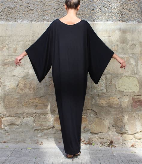 Black Kaftan Dress Plus Size Clothing Black Maxi Dress Etsy In 2020