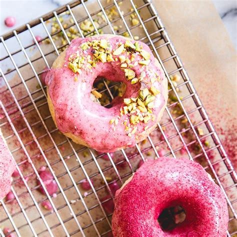 Baked Strawberry Buttermilk Donuts Recipe By Katie W Butterlust