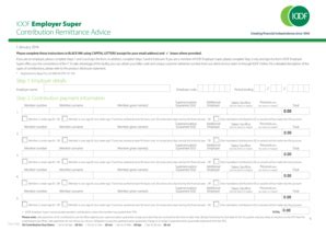 Fillable Online Ioof Employer Super Contribution Remittance Advice Fax